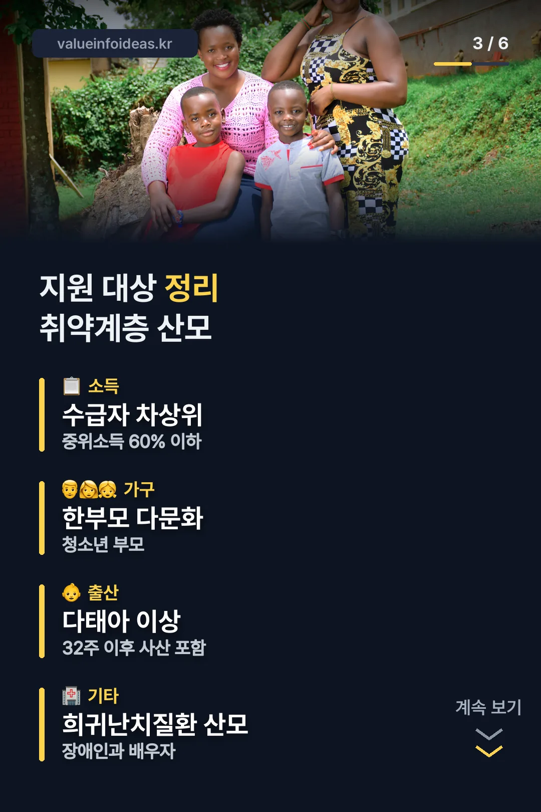 지원 대상 정리