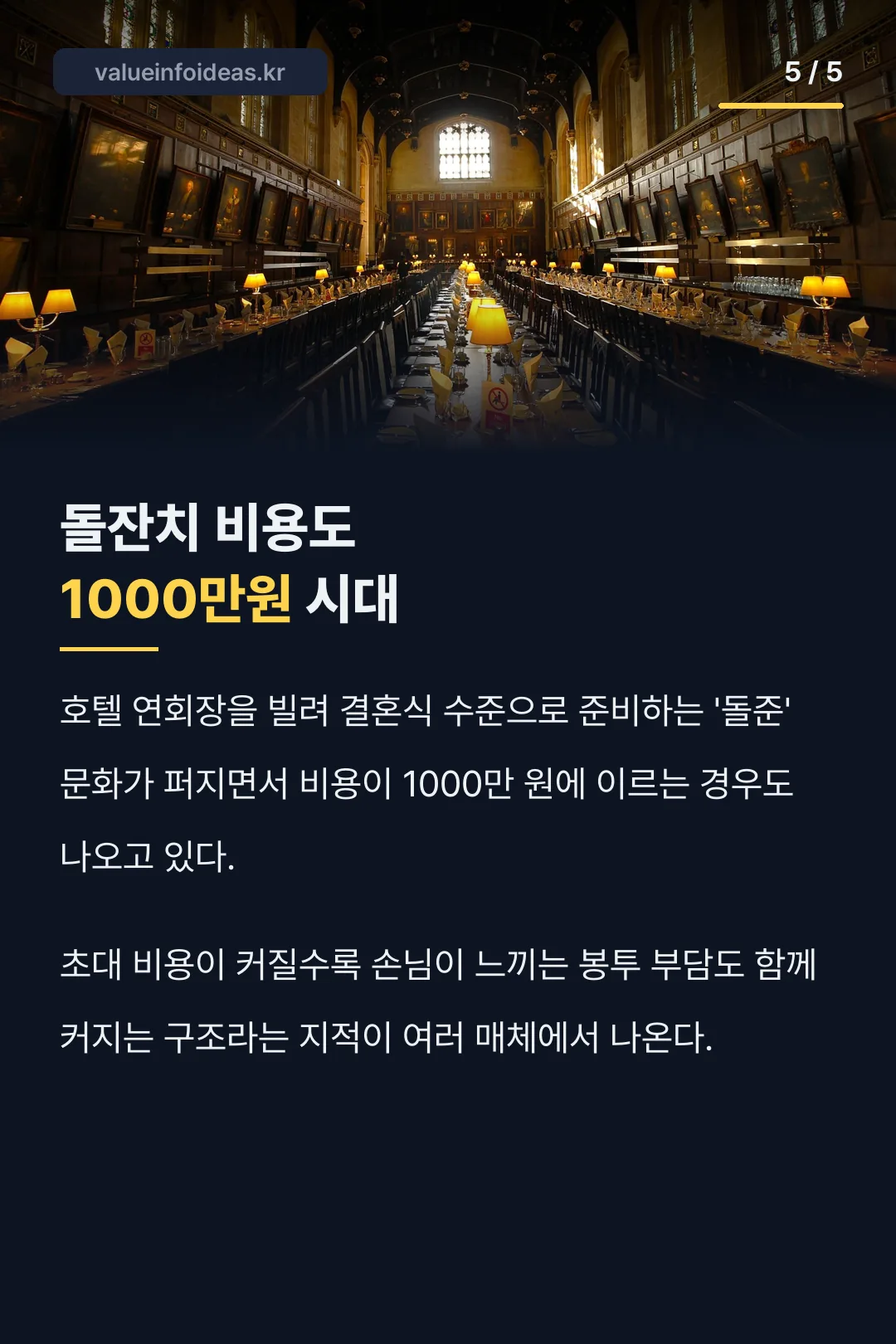 돌잔치 비용 상승