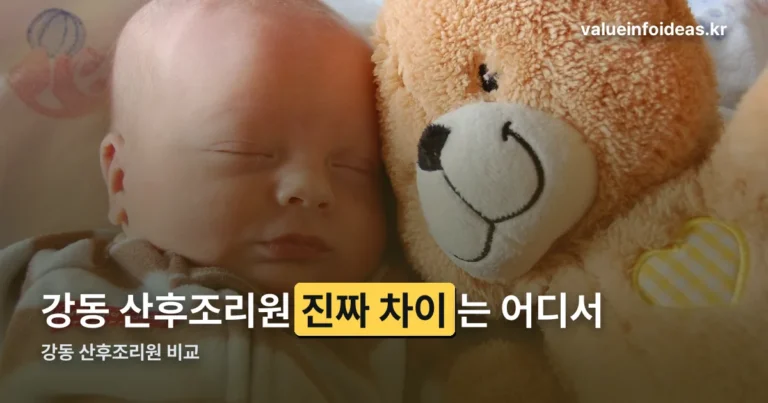 강동 산후조리원 비교 정리 썸네일