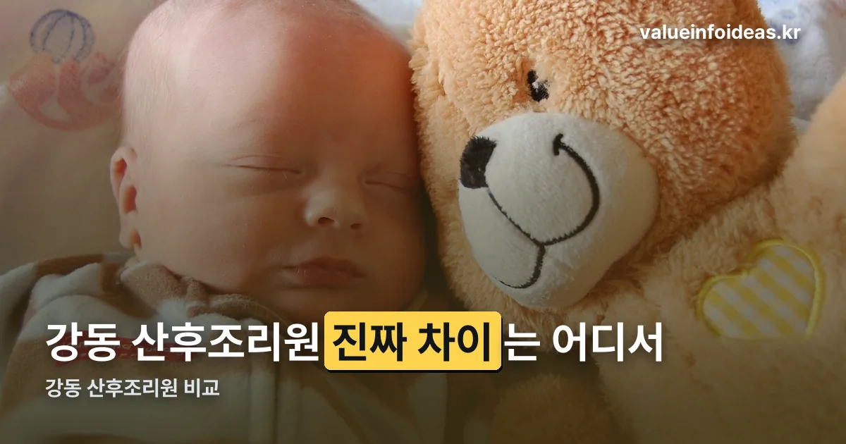 강동 산후조리원 비교 정리 썸네일